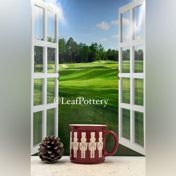 Nutcracker Burgundy/Beige Ceramic 18oz Mug - Picture 10 of 10